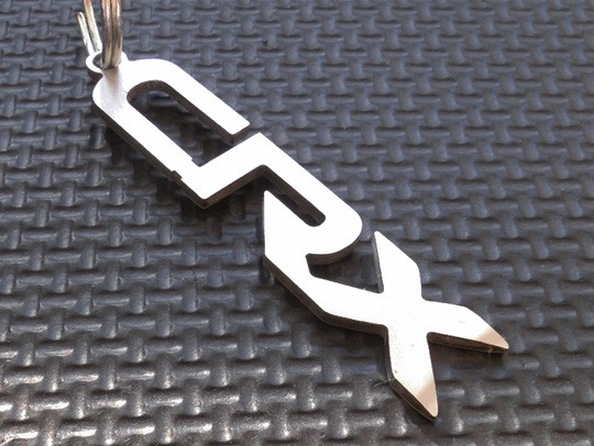 Stainless Steel Keyring Keychain Emblem Honda Crx