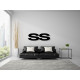 SS Super Sport Emblem Wand Dekoration