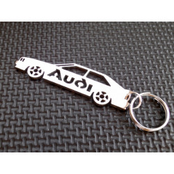 Audi Quattro Side View keyring
